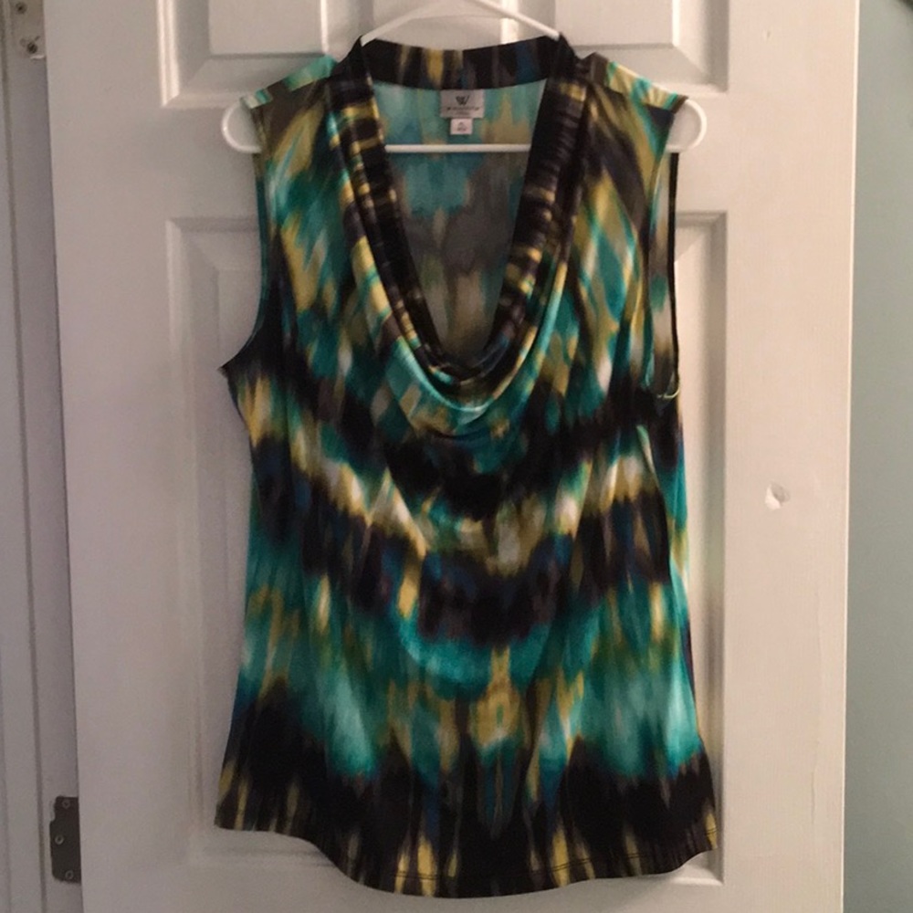 Cowl neck shell